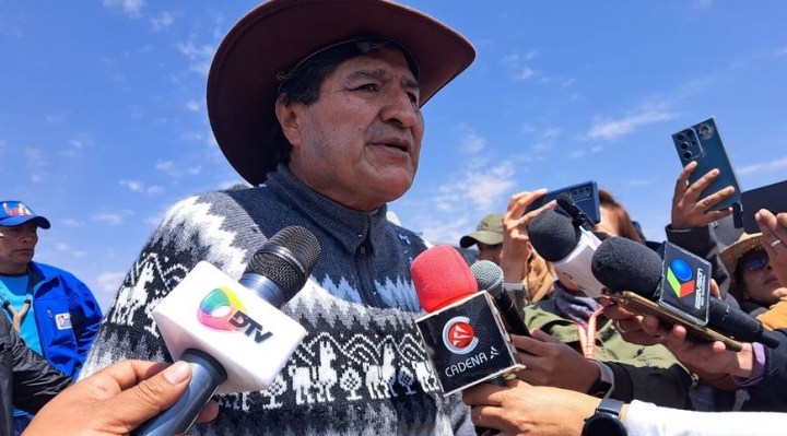 Evo Morales dice que no recibió de forma oficial la carta del Gobierno para el diálogo