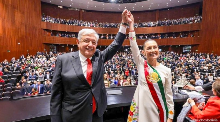 Arce felicita y desea éxitos a Claudia Sheinbaum, presidenta de México