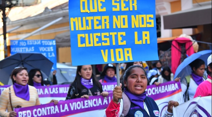 Fiscalía de Bolivia reporta 69 feminicidios este año y que 22 casos ya tienen sentencia