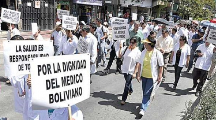 Médicos instalan piquetes de huelga en varios departamentos del país y anuncian que se masificará la extrema medida luego de un conflicto que ya lleva 38 días