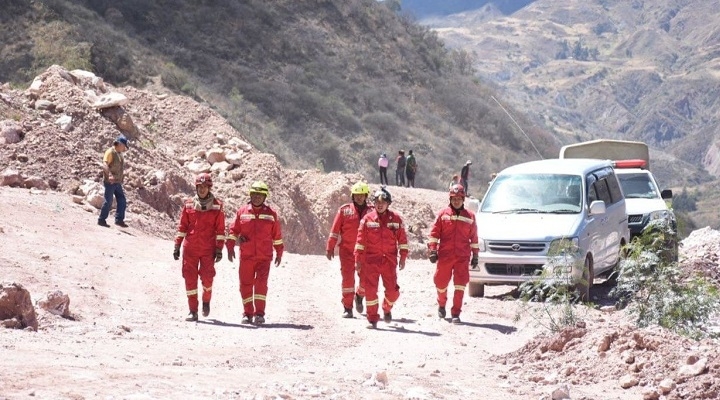 Cochabamba: continúan trabajos para encontrar a mineros sepultados por derrumbe