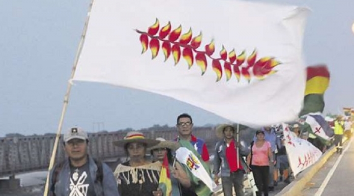 X Marcha Indígena estima llegar este lunes a Cotoca y no descarta instalar huelga de hambre