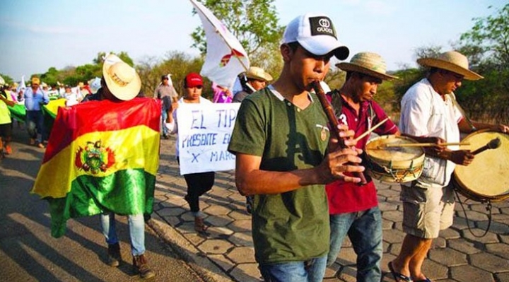 Movilizados de la X Marcha indígena retornaran a sus regiones cuando lleguen a Santa Cruz para cumplir norma electoral