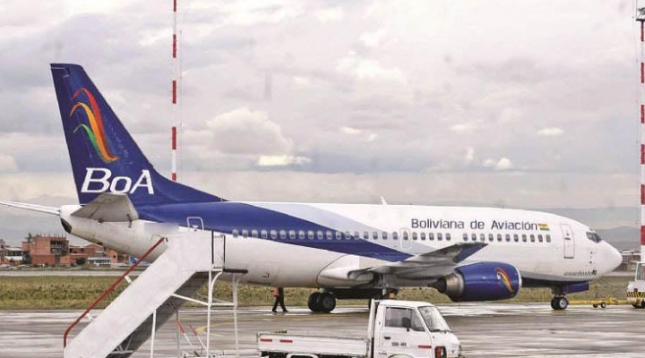 Por suspensión temporal de la DGAC a aviones Boeing, BoA realiza vuelos a La Paz con una sola aeronave y con horarios reprogramados