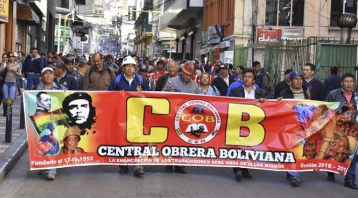 Exdirigentes de la COB convocan a trabajadores de base al "desacato sindical" contra el fraude electoral y en defensa de la democracia