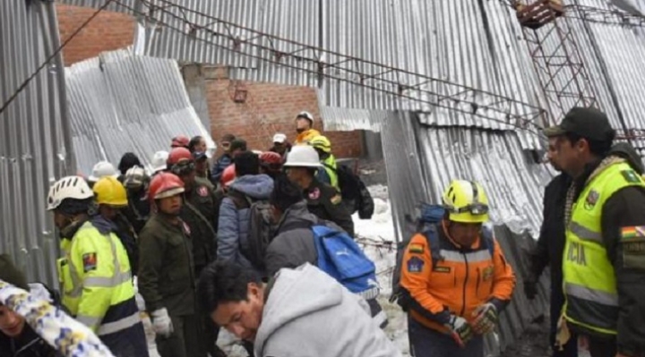 La Paz: nueve estudiantes heridos por desplome de tinglado de colegio Vida Nueva tras fuerte granizada