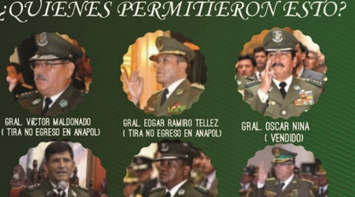Policías en servicio activos cuestionan a comandante general Vladimir Calderón por su “alineación” con el MAS