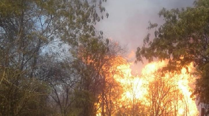 Incendio en gasoducto Santa Cruz Yacuiba deja al menos cinco heridos