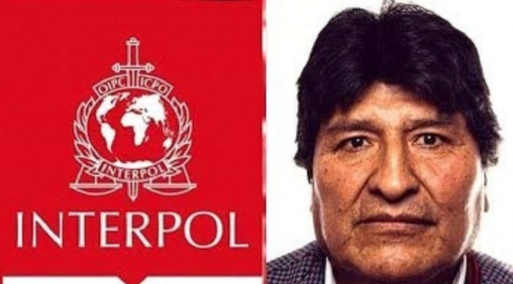 Fiscalía solicita a la Interpol activar notificación roja contra Evo Morales