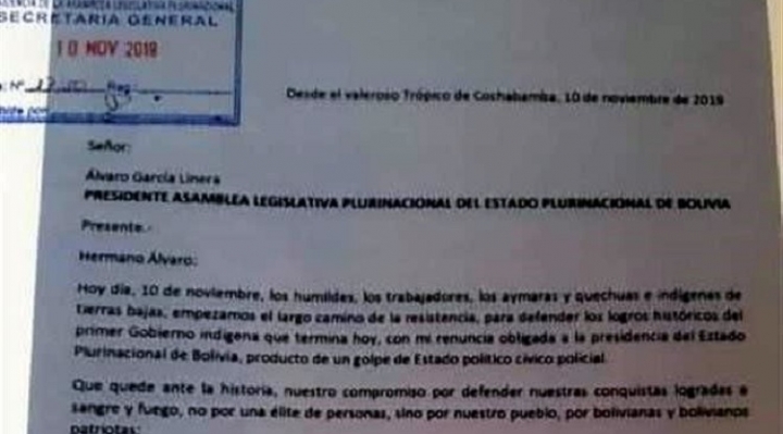 Este martes la ALP tratará luego de dos meses las cartas de renuncia de Evo Morales y Álvaro García Linera