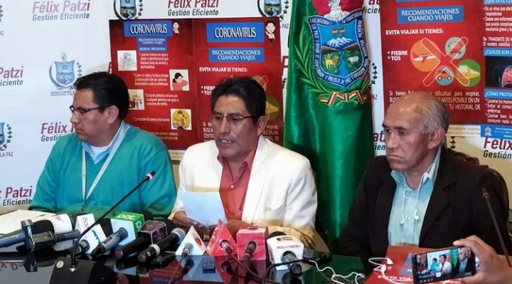 La Paz: Gobernador Patzi recomienda a la población evitar viajes y no asistir a lugares públicos