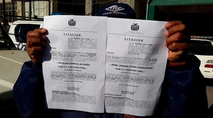 Dirigentes aprehendidos en Cochabamba serán procesados en La Paz a pesar de rechazo de su defensa
