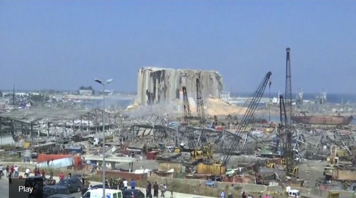 Así quedó la zona cero del puerto de Beirut tras las explosiones: la magnitud de la destrucción