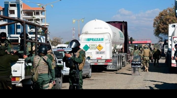 Murillo anunció cambio de rutas de la caravana de cisternas ante amenazas de explosión de dinamitas