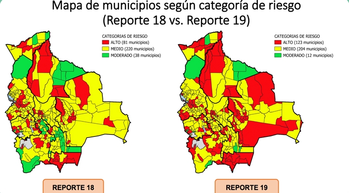 Municipios con riesgo alto de contagio de COVID-19 suben de 81 a 123