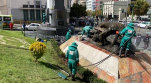 Alcalde de La Paz: la violencia no se combate con la destrucción del bien público