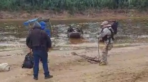 AJAM interviene actividad minera ilegal en el río Orthon en Pando y se aprehendió a siete personas