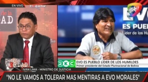 Ministro Lima anuncia acciones penales contra Evo Morales: “Empiece a buscar un buen abogado”, señaló