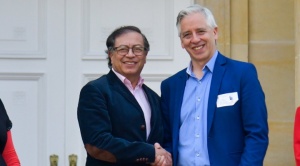 García Linera lidera delegación internacional que se reunió con el Presidente de Colombia
