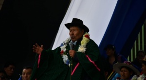 “De una vez acabaremos con Evo Morales Ayma”, dice Román Loayza en el acto del MAS arcista 1