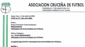 Asociación Cruceña le solicita a la FBF que aclare y fundamente la “suspensión” a Montaño