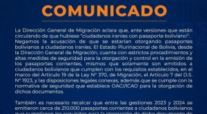 Migración afirma que ejerce estricto control a pasaportes bolivianos y no entregó a extranjeros entre 2023 - 2024 1
