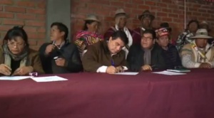 Autoridades subnacionales y comunarios de Caracollo firman acuerdo y dan fin al conflicto