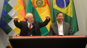 Lula da Silva pide a sectores sociales unidad, solidaridad y desarrollo, destaca Villca