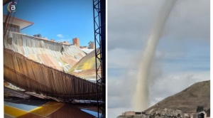 Una granizada causa destrozos en Oruro; en Potosí, un “tornado” pone en alerta a pobladores 1