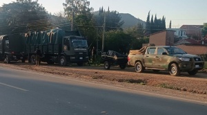 Comunarios de los valles cruceños, Policías y Militares se alistan para ir a desbloquear Mairana 1