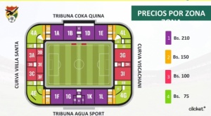 Bolivia-Paraguay: la FBF sube precios de las entradas en todos los sectores  1