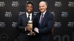 El brasileño Vinicius Junior gana el Premio The Best al Jugador de la FIFA 1