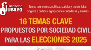 Jubileo: Sociedad civil propone 16 temas urgentes para la agenda electoral de 2025 1