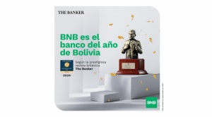 El BNB obtiene por quinto año el título de “Banco del Año” por la revista británica The Banker 1