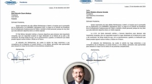 Las idénticas cartas del presidente de la Conmebol a Bolívar y Liga de Quito  1