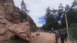 Cierre temporal de la vía a Mallasa por desprendimiento de rocas tras intensas lluvias 1