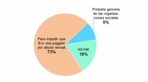 Encuesta: 7 de cada 10 personas ve que la marcha evista busca impunidad para Morales 1