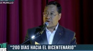 Arce propone un “gran acuerdo” social para festejar el bicentenario en unidad 1