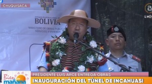 Arce inaugura túnel de Incahuasi y  resalta que sí se sabe “administrar lo poco” que se tiene 1