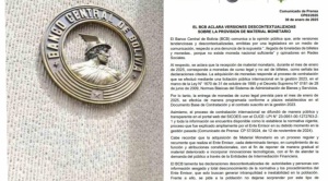 Ante denuncias de entrada de billetes, BCB aclara que llegaron monedas que fueron licitadas en 2023 1