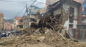 Una casa patrimonial colapsó la zona Gran Poder de La Paz 1