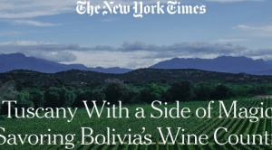 The New York Time compara a Tarija con la Toscana, destaca los vinos de “gran altitud” y los singanis “únicos” de Bolivia 1