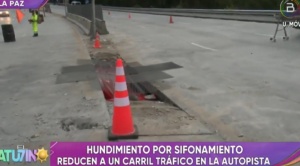 La ABC restringe a un carril de bajada y subida la circulación en la autopista por sifonamiento 1