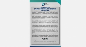 Cámara Nacional de Comercio rechaza pedido de aumento salarial de la COB 1