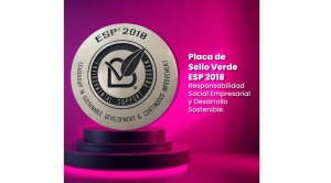 Laboratorios Bagó de Bolivia S.A. recibe la Placa de Sello Verde ESP 2018 como reconocimiento a su compromiso con la Responsabilidad Social Empresarial y el Desarrollo Sostenible 1