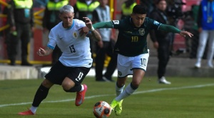 Bolivia hace todo para ganar, menos el gol, y solo empata con Uruguay 1