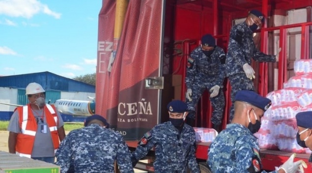 Beni recibe 20 toneladas de alimentos de CBN, mediante vuelos solidarios de Amaszonas