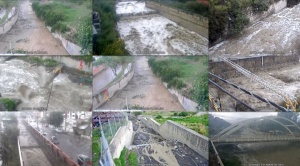 Dos vías anegadas y 50 viviendas afectadas en La Paz tras intensa lluvia de este viernes