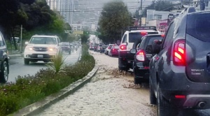 La última lluvia en La Paz duró unas  ocho horas y produjo un aumento  moderado del caudal de algunos ríos