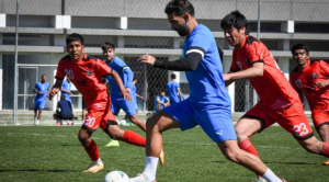 Bolívar: Cauteruccio hace cuatro goles en una práctica 